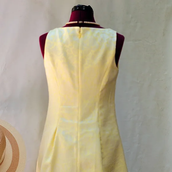 Evan Picone Dress Vtg Sz 2 Brocade Fit & Fare Classic Timeless Jacquard - Picture 6 of 16